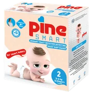 Pieluchy - Pine Smart pieluchy umożliwiające wykrycie infekcji dróg moczowych rozmiar 2 Mini 3-6 kg 24 sztuki - miniaturka - grafika 1