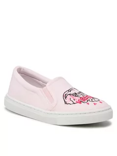 Buty dla dziewczynek - Kenzo Kids Tenisówki K19038 Różowy - grafika 1