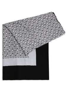 Calvin Klein Szalik damski Kobiety wiskoza czarny|szary wzorzysty, ONE SIZE - Apaszki i szaliki damskie - miniaturka - grafika 1