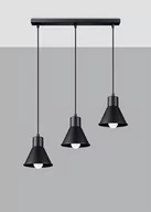 Lampy sufitowe - Sollux Lighting lighting Lampa wisząca TALEJA 3 czarna [E27] SL.0986 [16719632] - miniaturka - grafika 1