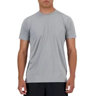 Koszulki męskie - Koszulka New Balance MT41222YST - szara - miniaturka - grafika 1