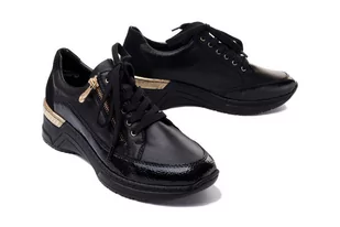 RIEKER N4330-00 black, półbuty damskie - Rieker - Półbuty damskie - miniaturka - grafika 1