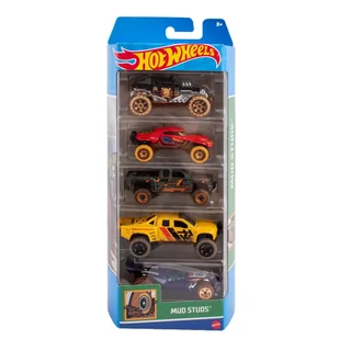 Hot Wheels Samochodziki 5-Pak Mud Studs HTV40 - Samochody i pojazdy dla dzieci - miniaturka - grafika 1