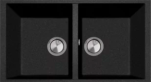 Zlew PLADOS ONE 7920-U CZARNY METAL (black metalik 44) (ON7920ST44) - Zlewozmywaki - miniaturka - grafika 1