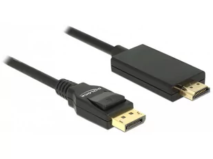 Delock KABEL DISPLAYPORT M->HDMI M 3M 4K CZARNY - Kable komputerowe i do monitorów - miniaturka - grafika 1