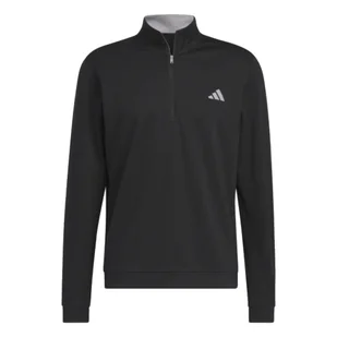 Męska bluza golfowa Adidas Elevated 1/4 Zip black - Golf - miniaturka - grafika 1