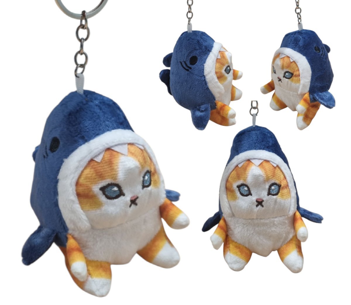 Kot Rekin Mofusand Brelok Maskotka Pluszak Breloczek Zawieszka 12cm Kawai