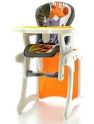 Krzesełka do karmienia - Euro Baby 2w1 POMARAŃCZOWY EB303O - miniaturka - grafika 1