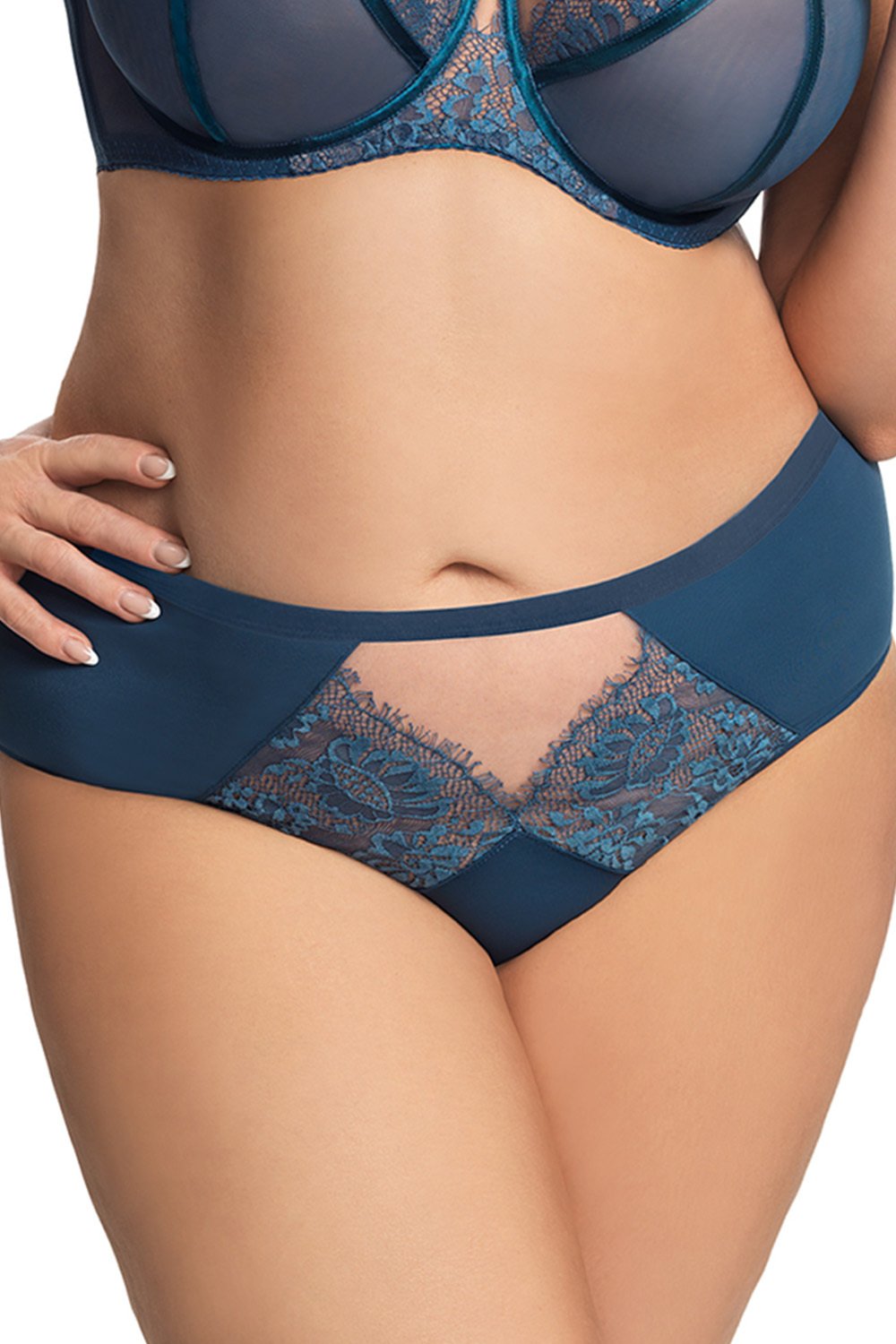 Gorsenia k666 paradise niebieski s majtki brazyliany