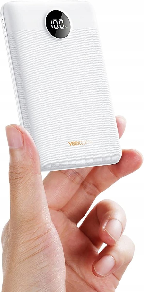 MINI POWERBANK 10000 mAh VEEKTOMX QC PD 3.0 22,5W USB-C USB Z KABLEM
