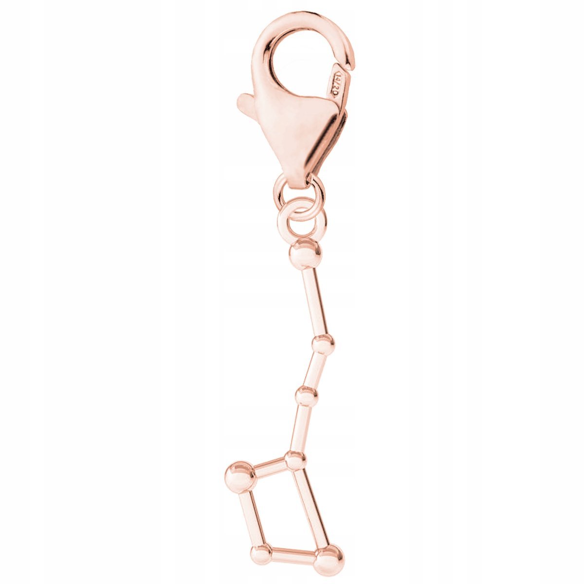 Zawieszka Pozłacana z Gwiazdozbiorem Gwiazdy Noc Gwiazdozbiór SREBRO 925