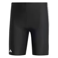 Kąpielówki męskie - adidas, Klasyczny kostium kąpielowy z 3 paskami, czarno-biały, rozmiar S, męski - miniaturka - grafika 1