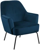 Fotele - Fotel Menze 75x83 cm ciemnoniebieski - miniaturka - grafika 1