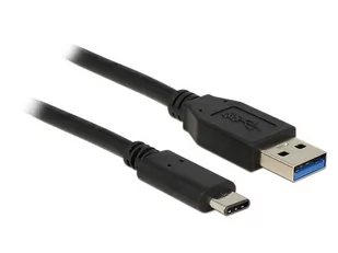 Delock Kabel USB Type-C M USB 3.1 AM 1m black AKDEKKU00000037 - Kable USB - miniaturka - grafika 3