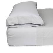 Poszewki na poduszki - Poszewka poliestrowo-bawełniana w jednolitych kolorach.90 (45x110cm) srebrny - miniaturka - grafika 1