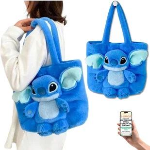 TOREBKA MASKOTKA STITCH Z BAJKI LILO & STITCH MILUTKA TOREBECZKA NA RAMIĘ – PREZENT DLA FANKI DISNEYA HIT DLA DZIEWCZYNKI + EBOOK-1 - Figurki dla dzieci - miniaturka - grafika 1