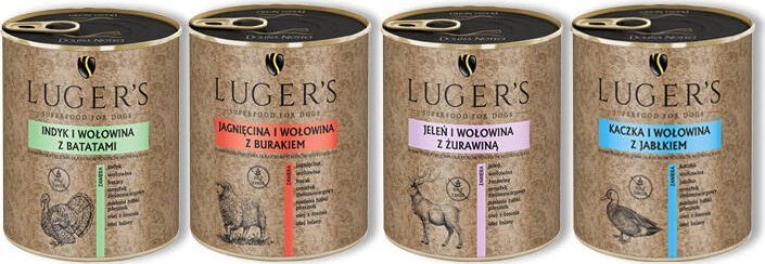 Karma mokra dla psa Lugers MIX 4 x 800 g