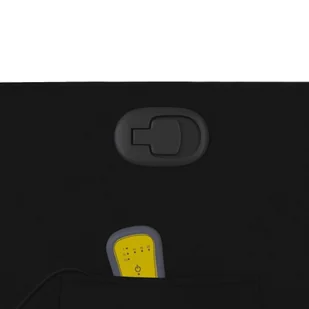 Podnoszony fotel masujący, rozkładany, czarny, obity tkaniną - Fotele - miniaturka - grafika 11