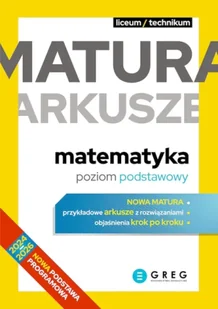 Matura - arkusze - matematyka ZP - Jadwiga Geniec, Magdalena Dyrek, Marlena Andrzejc - Lektury szkoła podstawowa - miniaturka - grafika 1