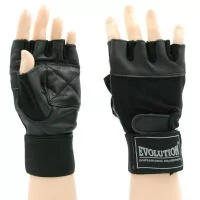 Rękawice fitness Evolution Professional Equipment ze skóry naturalnej Standard - Pozostały sprzęt i akcesoria do ćwiczeń - miniaturka - grafika 1