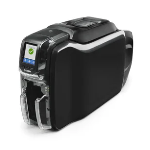 Zebra Printer ZC350, Dual Sided, UK/EU Cords, USB & Ethernet, PC/SC - Drukarki kart i etykiet - miniaturka - grafika 1