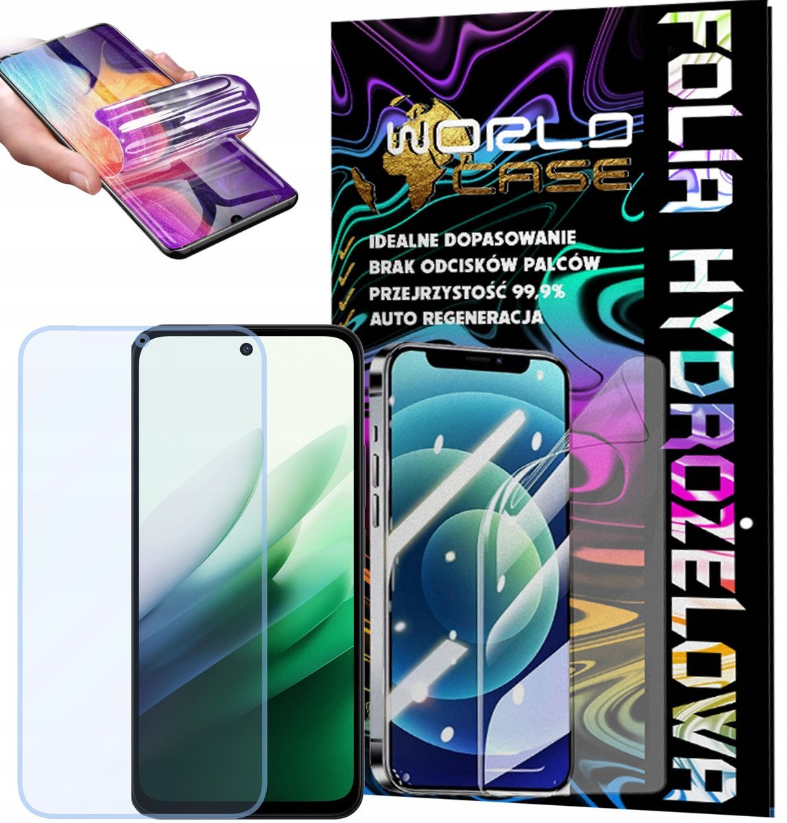 FOLIA HYDROŻELOWA OCHRONNA DO XIAOMI REDMI NOTE 15 5G NA EKRAN MOCNA MOCNA