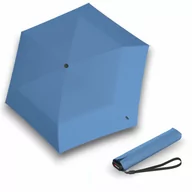 Parasole - KNIRPS US.050 BLUE WITH BLACK - lekki damski parasol składany na płasko - miniaturka - grafika 1