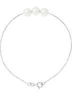 Bransoletki - Pearline Srebrna bransoletka z perłami - miniaturka - grafika 1