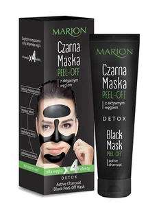 Marion Detox Aktywny Węgiel Maska do twarzy Peel-Off Czarna 25 g - Maseczki do twarzy - miniaturka - grafika 2