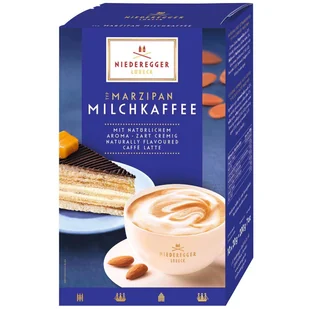 NIEDEREGGER Marzipan Milchkaffe marcepanowa kawa mleczna instant 10x 20g 200g - Kakao i czekolada NIEDEREGGER Marzipan Milchkaffe marcepanowa kawa mleczna instant 10x 20g 200g - Kakao i czekolada - miniaturka - grafika 1