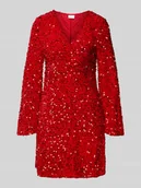 Sukienki - Sukienka mini z cekinami model ‘BARINA’ - miniaturka - grafika 1