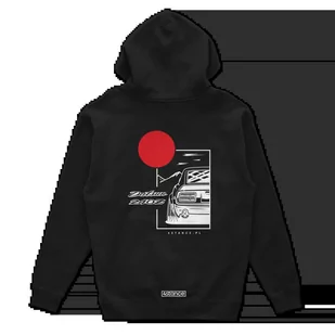 Bluza z kapturem Datsun 240Z czarna-XXL - Odzież do sportów motorowych - miniaturka - grafika 1