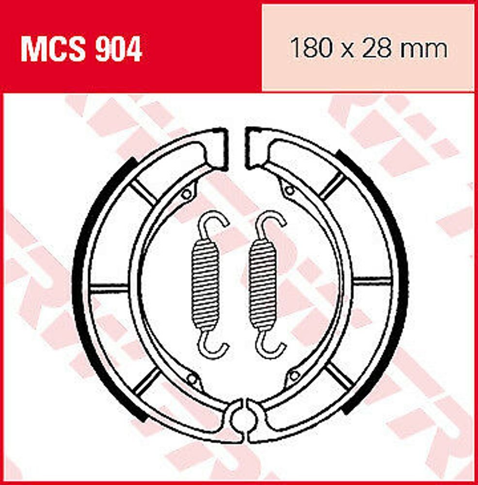 Szczęki hamulcowe TRW Lucas 685-904 MCS904 ze sprężynami