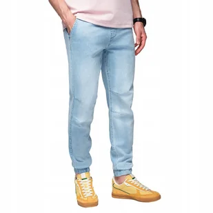 Spodnie męskie jeans z efektem sprania jasnoniebieskie V1 OM-PADJ-0267 XXL - Ombre - Spodnie męskie Spodnie męskie jeans z efektem sprania jasnoniebieskie V1 OM-PADJ-0267 XXL - Ombre - Spodnie męskie - miniaturka - grafika 1