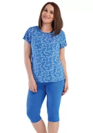 Piżamy damskie - Piżama Damska Vienetta wiskoza +Size 3XL plus size - miniaturka - grafika 1