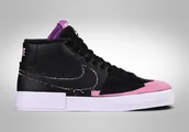 Koszykówka - Nike Blazer Mid Sb Zoom Edge Black Purple Nebula - miniaturka - grafika 1
