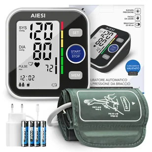 AIESI® Ciśnieniomierz naramienny automatyczny cyfrowy profesjonalny - Ciśnieniomierze i akcesoria - miniaturka - grafika 1