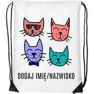 Worki na buty - Worek na buty z imieniem do przedszkola szkoły żłobka - miniaturka - grafika 1