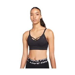 Nike WMNS Dri-FIT Yoga Indy Strappy biustonosz 010 : Rozmiar - L - Pozostała odzież narciarska - miniaturka - grafika 1