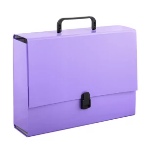 Penmate Tadeo Trading Tadeo Trading Teczka z rączką A4 10cm fioletowa pastelowa Tadeo Trading TARGI AD024TT - Teczki i skoroszyty - miniaturka - grafika 1