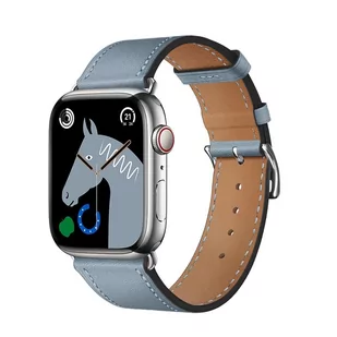 HOCO pasek do Apple Watch 38/40/41mm Elegant leather WA17 niebieski - Akcesoria do smartwatchy - miniaturka - grafika 1