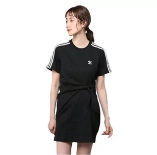 Sukienki - adidas Damska sukienka T-shirt, czarny, 38 cm - grafika 1