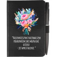 Notesy i bloczki - NOTES A6 + DŁUGOPIS PREZENT DZIEŃ NAUCZYCIELA WZÓR - miniaturka - grafika 1