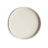 Miseczki i talerzyki dla dzieci - Mushie Silikonowy Talerzyk z Przyssawką Classic Ivory - miniaturka - grafika 1