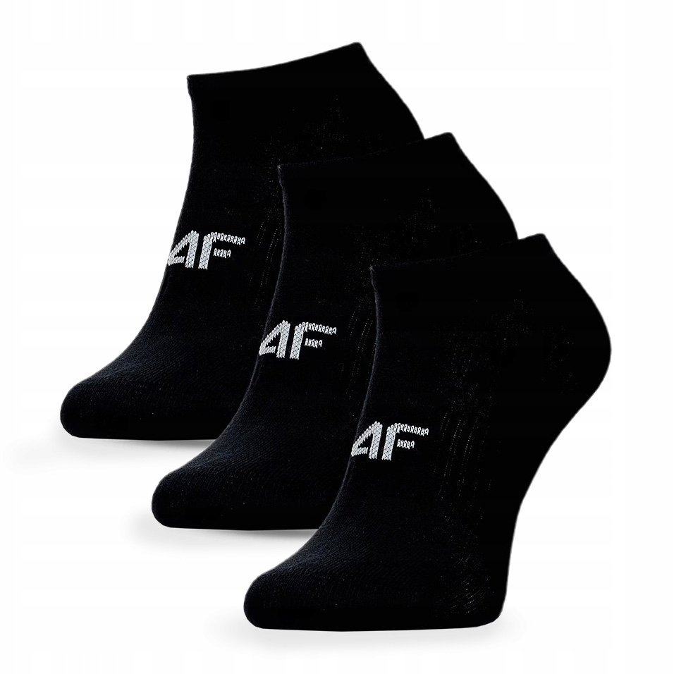 Stopki damskie 4F skarpetki skarpety czarne niskie 3 PARY zestaw 39-42