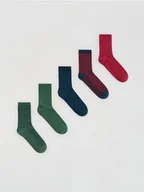 Skarpetki dla dzieci - Reserved - Skarpetki 5 pack - ciemnozielony - miniaturka - grafika 1