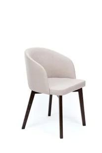 Flavio 2 krzesło tapicerowane bukowe beżowe nogi kolor orzech - Krzesła - miniaturka - grafika 1