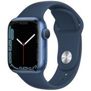 Smartwatch - Apple Watch 7 41mm Błękitna toń z opaską sportową w kolorze błękitna toń - miniaturka - grafika 1