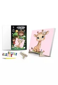 Malowanie po numerach - Żyrafa 25x25cm - Kolorowanki, wyklejanki - miniaturka - grafika 1