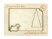 Ramki na zdjęcia - Sealyham Terrier ramka na zdjęcie z psem grawer - miniaturka - grafika 1